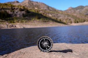 Compass on the ground photo