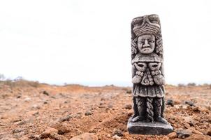 Pre-Columbian miniature on the ground photo