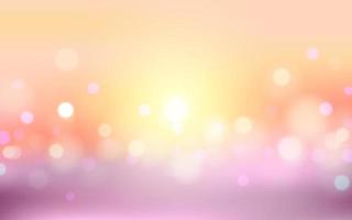 Abstract Sunset Soft Light Background with Bokeh, Vector eps 10 illustration bokeh particles, Background decoration