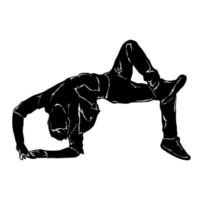 break dance icon logo vector