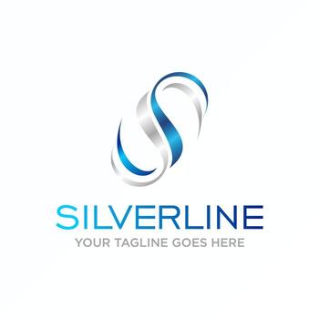 Letter or word S or double SS serif Font in circle image graphic icon logo design abstract concept vector stock. Can be used as symbol related to initial or art