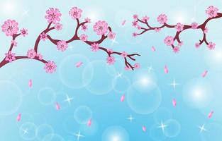 Peach Blossom Background vector