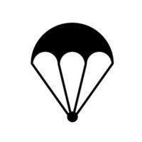 plantilla de ilustración de icono de paracaídas. vector de acciones