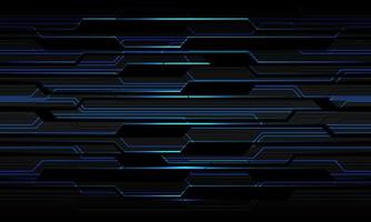 Abstract dark grey metallic blue light black circuit cyber geometric design modern futuristic technology background vector