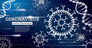 Coronavirus Influenza. Medical Concept. vector