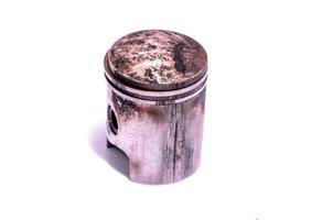 Metal cylinder on white background photo