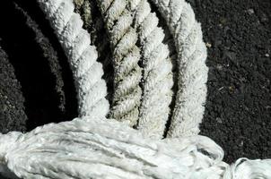 Rope texture close-up photo