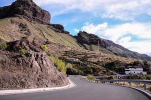 Scenic road view photo