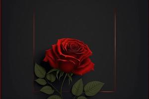 red roses background design for text, message, quotes , valentine day. photo