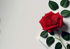 red roses background design for text, message, quotes , valentine day. photo
