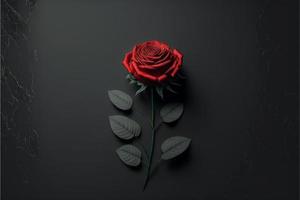 diseño de fondo de rosas rojas para texto, mensaje, citas, día de san valentín. foto