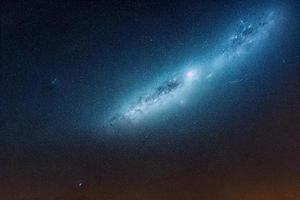 Galaxy milky-way starry night in space background. photo