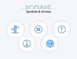 Symbols and Arrows Blue Icon Pack 5 Icon Design. . symbolism. direction. sign. symbols