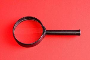 Isolated magnifying glass photo