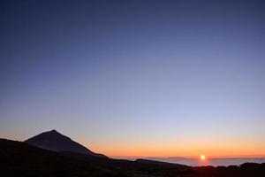 Scenic sunset view photo