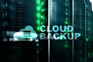 Cloud backup. Server data loss prevention. Cyber security. photo