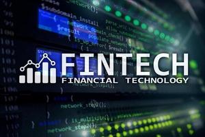Fintech - Financial technology. Business solution and software development. photo