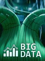 Big data analysing server. Internet and technology. photo