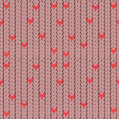 Knitted texture. Seamless knitted pattern brown.Warm wool sweater texture