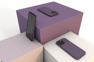 Realistic Phone pro 3d smartphone screen mockup a modern concept
