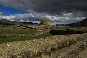 View of Ingapirca, the most important archeological site in Ecuador. photo