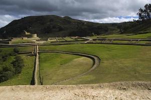 Beautiful view of Ingapirca, the sacred place of the inca occupation in Ecuador. photo