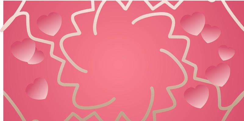 Valentine's day design. Creative illustration  Romantic background, space for text. Love concept for happy mother's day, valentine's day, birthday, women's day, etc