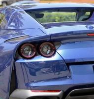 coche deportivo azul hermoso diseño elegante foto