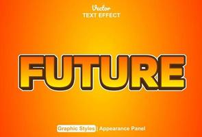 future text effect with graphic style and editable. vector