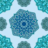 Vector background with round ornament. Seamless Pattern. Endless geometric texture.
