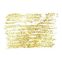 Golden Paint Glittering backdrop on a white background. Background with gold sparkles and glitter effect. Empty space for your text. Vector illustration