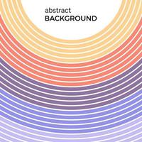 Abstract background with bright rainbow colorful lines. Colored circles with place for your text on a white background. vector