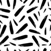 patrón sin costuras con frotis de garabatos dibujados a mano oscura sobre fondo blanco. textura grunge abstracta. ilustración vectorial vector
