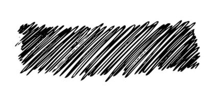 Sketch scribble smear. Black pencil drawing in the shape of a rectangle on white background. Great design for any purposes. Vector illustration.