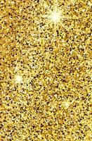 Golden glittering background with gold sparkles and glitter effect. Stories banner design. Empty space for your text. Vector illustration