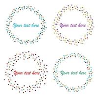 Abstract Circular Stars Form. Modern Design Circle Template. Design Element. vector