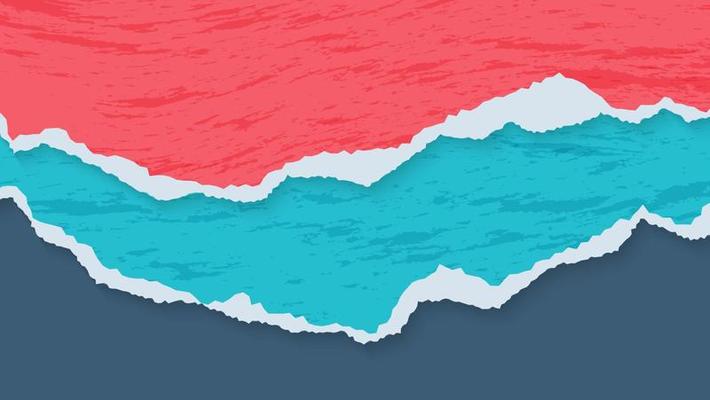 Set Abstract Rough Paper Ripped Frame Template Design