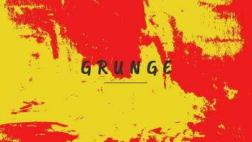 Abstract Rough Bright Red Yellow Grunge Texture Background Design vector