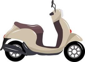 moto con color marron vector