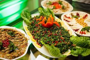 Arabic traditional salad Tabbouleh photo
