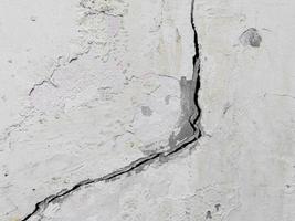 Walls or surfaces from cement cracked or damaged by earthquakes. photo