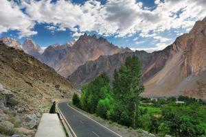 paisaje de las áreas del norte de pakistán foto