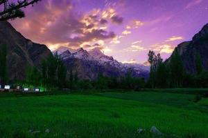 paisaje de las áreas del norte de pakistán foto