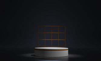 elegant minimalist product background on 3d rendering with empty podium photo