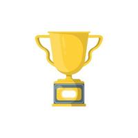 Winner trophy award on isolated background, Vector illustration.