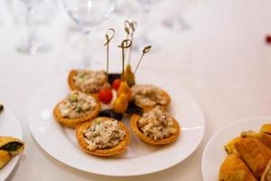 tartlets with salad julienne photo