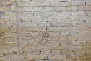 Beige Plastered Stone Wall Texture. Lime Wash Brick Wall Seamless Abstract Background. Pastel Brickwall Beige Wallpaper. Vintage Stonewall Wall With Beige Plaster. Horizontal Bricklaying Texture.