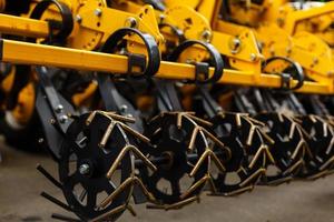 Agricultural machinery close-up photo