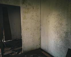 dirty and worn old room with horror overtones photo