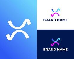 Initial MX letter Logo Design vector Template Abstract Letter MX logo Design